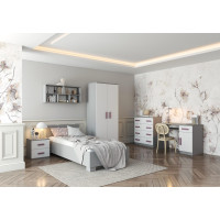 Šatníková skriňa SMYK 80 - šedá/biela (viac variant)