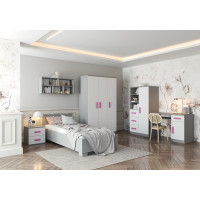 Posteľ SMYK 200x90 cm - šedá