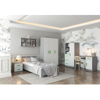 Komoda SMYK - šedá/biela (viac variant)