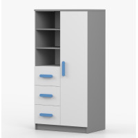 Regál SMYK - šedý/biely (viac variant)