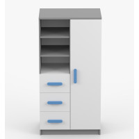 Regál SMYK - šedý/biely (viac variant)