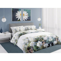 Saténové obliečky NOBILE Lekná - biele - 140x200 cm