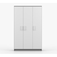 Šatníková skriňa SMYK 120 - šedá/biela (viac variant)