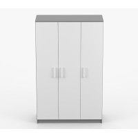 Šatníková skriňa SMYK 120 - šedá/biela (viac variant)