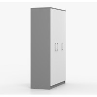 Šatníková skriňa SMYK 120 - šedá/biela (viac variant)