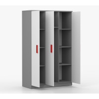 Šatníková skriňa SMYK 120 - šedá/biela (viac variant)