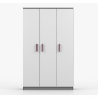 Šatníková skriňa SMYK 120 - šedá/biela (viac variant)