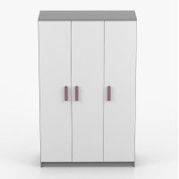 Šatníková skriňa SMYK 120 - šedá/biela (viac variant)