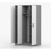 Šatníková skriňa SMYK 120 - šedá/biela (viac variant)