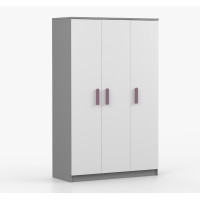 Šatníková skriňa SMYK 120 - šedá/biela (viac variant)