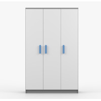 Šatníková skriňa SMYK 120 - šedá/biela (viac variant)