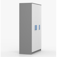 Šatníková skriňa SMYK 120 - šedá/biela (viac variant)