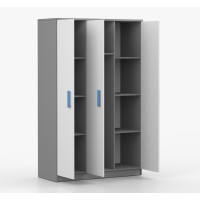 Šatníková skriňa SMYK 120 - šedá/biela (viac variant)