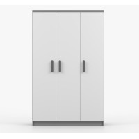 Šatníková skriňa SMYK 120 - šedá/biela (viac variant)
