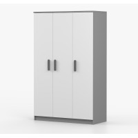 Šatníková skriňa SMYK 120 - šedá/biela (viac variant)