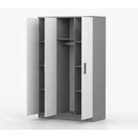 Šatníková skriňa SMYK 120 - šedá/biela (viac variant)