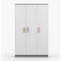 Šatníková skriňa SMYK 120 - šedá/biela (viac variant)