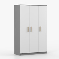 Šatníková skriňa SMYK 120 - šedá/biela (viac variant)