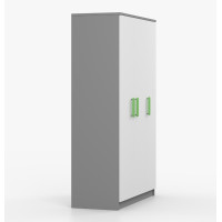 Šatníková skriňa SMYK 120 - šedá/biela (viac variant)