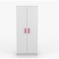 Šatníková skriňa SMYK 80 - biela (viac variant)