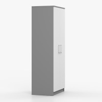 Šatníková skriňa SMYK 80 - šedá/biela (viac variant)