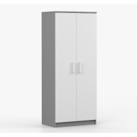 Šatníková skriňa SMYK 80 - šedá/biela (viac variant)