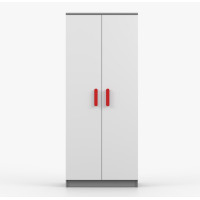 Šatníková skriňa SMYK 80 - šedá/biela (viac variant)