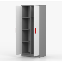 Šatníková skriňa SMYK 80 - šedá/biela (viac variant)