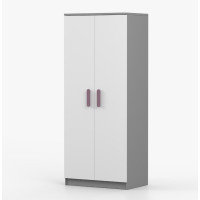 Šatníková skriňa SMYK 80 - šedá/biela (viac variant)