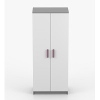 Šatníková skriňa SMYK 80 - šedá/biela (viac variant)