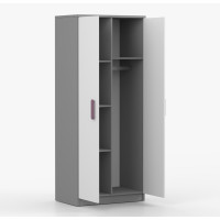 Šatníková skriňa SMYK 80 - šedá/biela (viac variant)