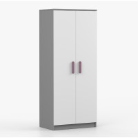 Šatníková skriňa SMYK 80 - šedá/biela (viac variant)