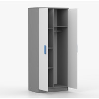 Šatníková skriňa SMYK 80 - šedá/biela (viac variant)