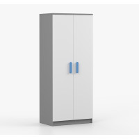 Šatníková skriňa SMYK 80 - šedá/biela (viac variant)