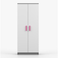 Šatníková skriňa SMYK 80 - šedá/biela (viac variant)