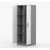 Šatníková skriňa SMYK 80 - šedá/biela (viac variant)