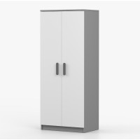 Šatníková skriňa SMYK 80 - šedá/biela (viac variant)