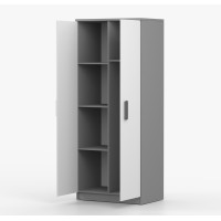 Šatníková skriňa SMYK 80 - šedá/biela (viac variant)