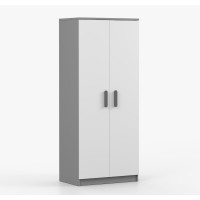 Šatníková skriňa SMYK 80 - šedá/biela (viac variant)