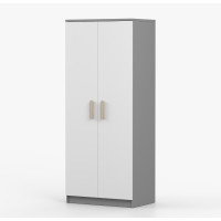 Šatníková skriňa SMYK 80 - šedá/biela (viac variant)