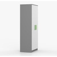 Šatníková skriňa SMYK 80 - šedá/biela (viac variant)