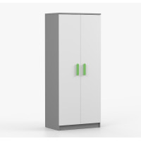 Šatníková skriňa SMYK 80 - šedá/biela (viac variant)