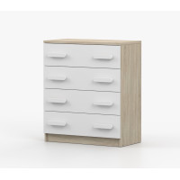 Komoda SCOUT - dub sonoma/biela (8 variant)