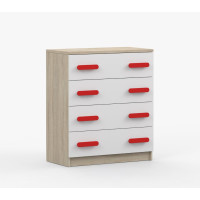 Komoda SCOUT - dub sonoma/biela (8 variant)