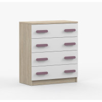 Komoda SCOUT - dub sonoma/biela (8 variant)