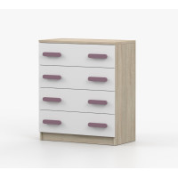 Komoda SCOUT - dub sonoma/biela (8 variant)