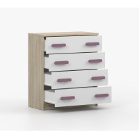 Komoda SCOUT - dub sonoma/biela (8 variant)