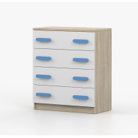 Komoda SCOUT - dub sonoma/biela (8 variant)