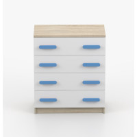 Komoda SCOUT - dub sonoma/biela (8 variant)