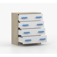 Komoda SCOUT - dub sonoma/biela (8 variant)